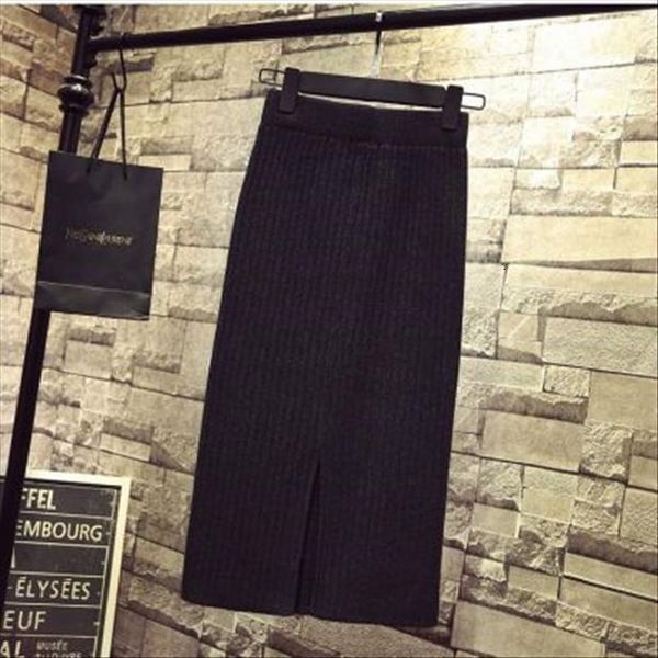 high waist casual elastic womens skirts fashion knitted solid college wind autumn female, Black
high waist casual elastic womens skirts fashion knitted solid college wind autumn female, Black