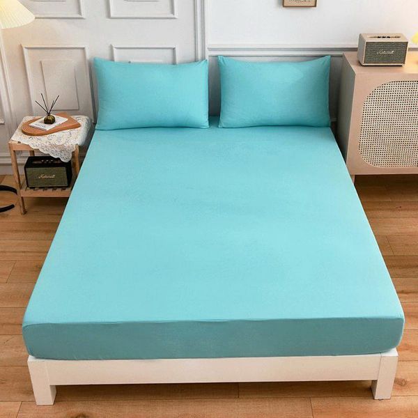 sheets & sets home fashion light water blue solid color fitted sheet bed cover sabana bedspread round elastic 120*200*27cm
sheets & sets home fashion light water blue solid color fitted sheet bed cover sabana bedspread round elastic 120*200*27cm