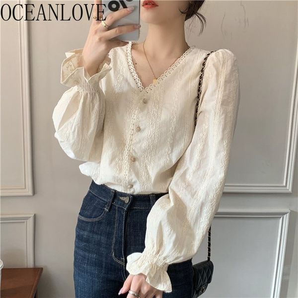 autumn women shirts solid flare sleeve elegant chic blusas mujer korean buttons blouses ladies 18467 210415, White
autumn women shirts solid flare sleeve elegant chic blusas mujer korean buttons blouses ladies 18467 210415, White