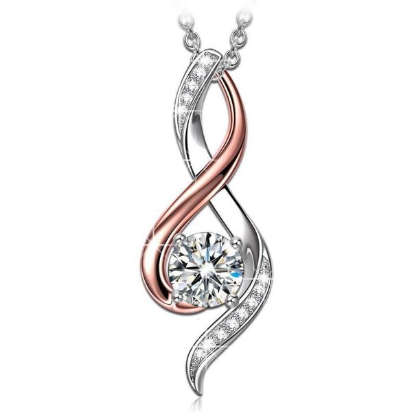 necklace s925 sterling silver necklace with 18k rose gold aaa zircon micro inlaid pendant
necklace s925 sterling silver necklace with 18k rose gold aaa zircon micro inlaid pendant