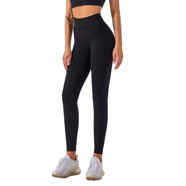 women's leggings seamless high waist tight tights women workout breathable fitness clothing training pants female 50n, Black
women's leggings seamless high waist tight tights women workout breathable fitness clothing training pants female 50n, Black