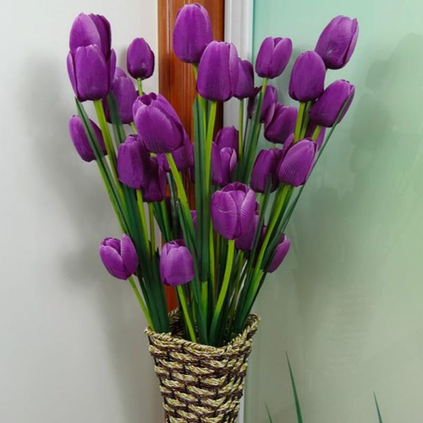 10pcs pu purple tulip calla artificial flower bouquet real touch wedding flowers bride for home party decoration decorative & wreaths
10pcs pu purple tulip calla artificial flower bouquet real touch wedding flowers bride for home party decoration decorative & wreaths