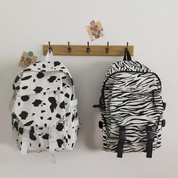 school bags casual preppy style women fashion canvas cow zebra pattern printing backpack students handbags large capacity knapsacks
school bags casual preppy style women fashion canvas cow zebra pattern printing backpack students handbags large capacity knapsacks