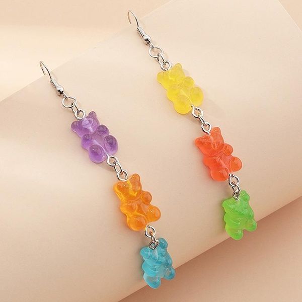 earrings & necklace 2021 candy color jewelry set gummy mini bear for women christmas gifts collare star pendants necklaces, Silver
earrings & necklace 2021 candy color jewelry set gummy mini bear for women christmas gifts collare star pendants necklaces, Silver