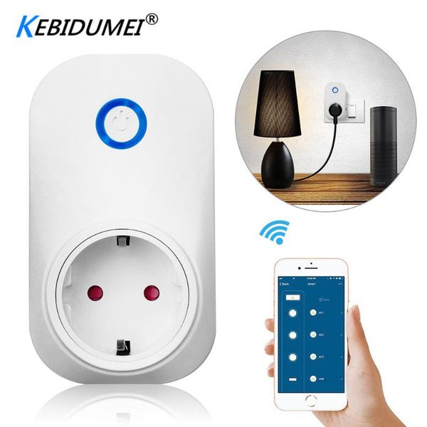 smart power plugs kebidumei wifi plug switch socket intelligent control eu audio voice timing wireless outlet
smart power plugs kebidumei wifi plug switch socket intelligent control eu audio voice timing wireless outlet