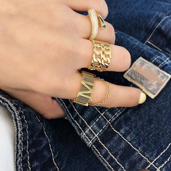 gold color m letter chain open ring ladies micro zircon jewelry hypoallergenic for women girl crl2035 cluster rings, Golden;silver
gold color m letter chain open ring ladies micro zircon jewelry hypoallergenic for women girl crl2035 cluster rings, Golden;silver