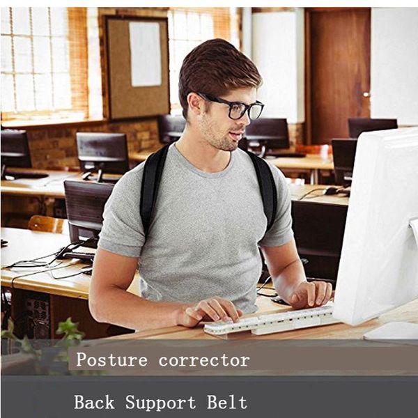 posture corrector back support belt shoulder bandage corset adjustable clavicle brace comfortable correct, Black;blue
posture corrector back support belt shoulder bandage corset adjustable clavicle brace comfortable correct, Black;blue
