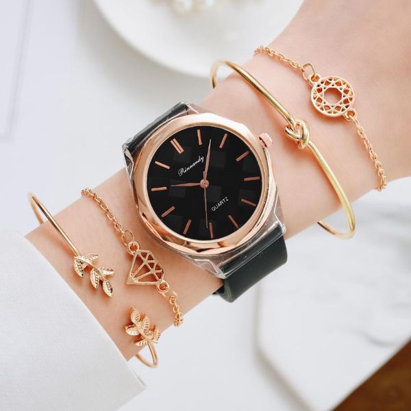 wristwatches 5 pcs set female 2021 luxury ladies watch bracelet quartz wristwatch women clock gift rubber strap, Slivery;brown
wristwatches 5 pcs set female 2021 luxury ladies watch bracelet quartz wristwatch women clock gift rubber strap, Slivery;brown