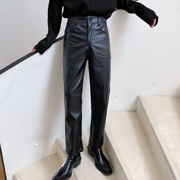 autumn korean style unique simple women pants pu leather casual slim men,size m xl, Black
autumn korean style unique simple women pants pu leather casual slim men,size m xl, Black