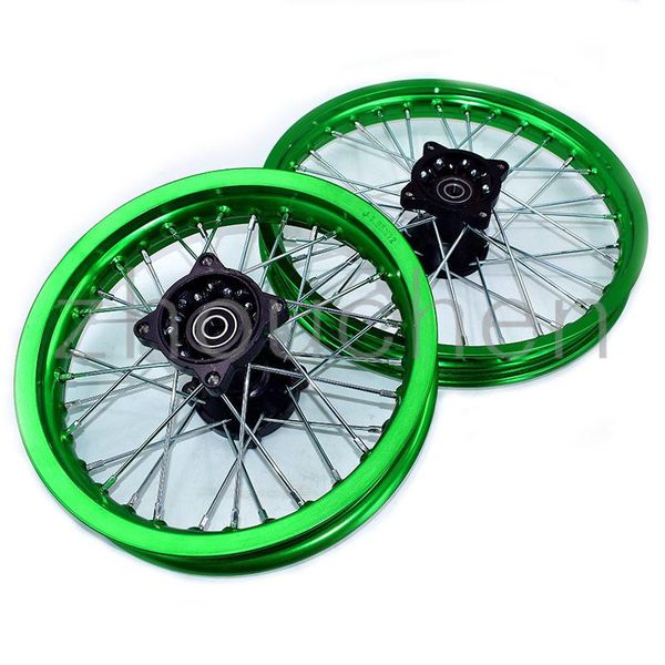 motorcycle wheels & tires green 1.40-14 inch front wheel 1.85-12 rear rim aluminum alloy suitable for klx crf kayo bse mud pit bike
motorcycle wheels & tires green 1.40-14 inch front wheel 1.85-12 rear rim aluminum alloy suitable for klx crf kayo bse mud pit bike