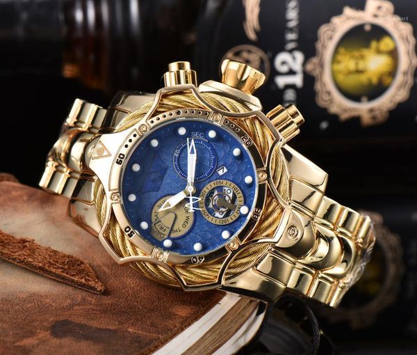 chronograph clock quartz large dial wrist watch iced out gold men reloj hombre wristwatches, Slivery;brown
chronograph clock quartz large dial wrist watch iced out gold men reloj hombre wristwatches, Slivery;brown