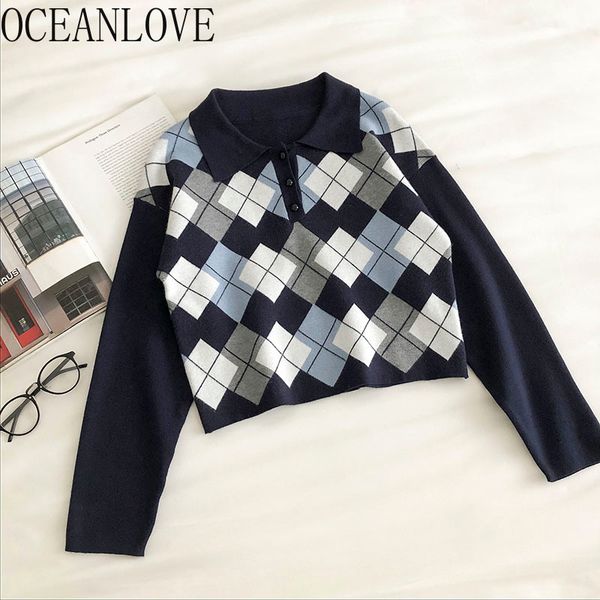 preppy style sweaters vintage short autumn korean pullovers winter clothes argyle sueter mujer knit wear 18286 210415, White;black
preppy style sweaters vintage short autumn korean pullovers winter clothes argyle sueter mujer knit wear 18286 210415, White;black