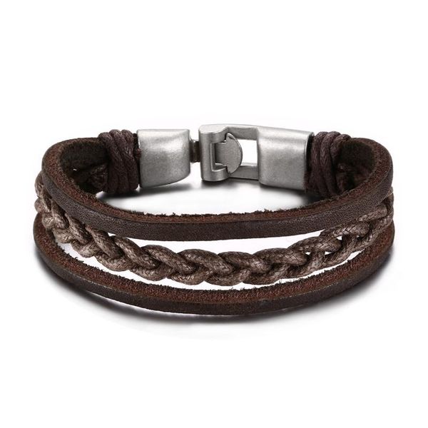 bangle 2021 fashion european and american retro cowhide jewelry suitable for men's multi-layer braided personalized bracelet, Black
bangle 2021 fashion european and american retro cowhide jewelry suitable for men's multi-layer braided personalized bracelet, Black