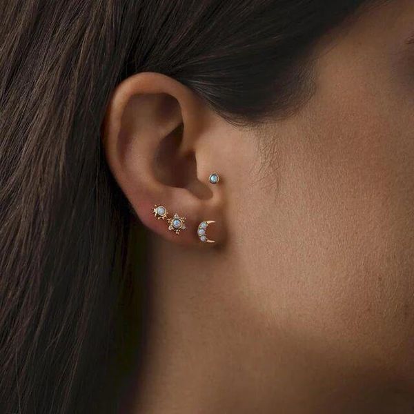 stud design 925 sterling silver delicate white opal cz stone paved star sun eye shape earring for women girl wedding jewelry, Golden;silver
stud design 925 sterling silver delicate white opal cz stone paved star sun eye shape earring for women girl wedding jewelry, Golden;silver