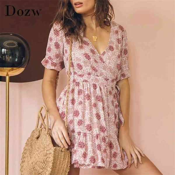 v neck printed dress summer casual butterfly short sleeve a line women bandage mini beach sundress vestidos 210515, Black;gray
v neck printed dress summer casual butterfly short sleeve a line women bandage mini beach sundress vestidos 210515, Black;gray