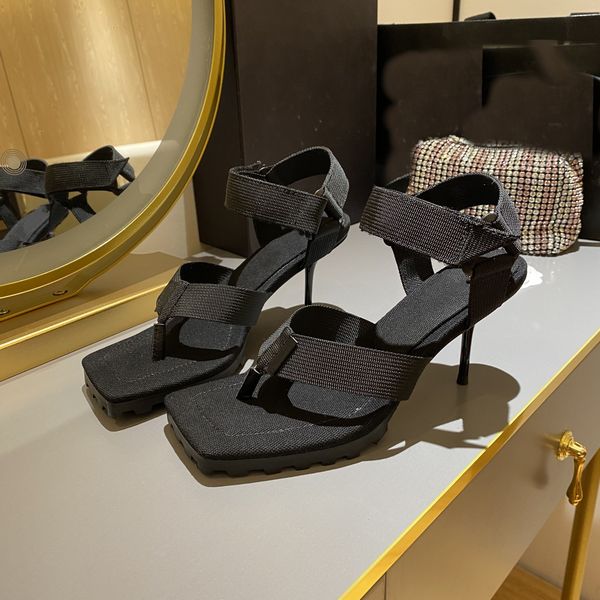 square toe style women super high heel sandals personality flip flops genuine leather ladies stilettos fashion knitting, Black
square toe style women super high heel sandals personality flip flops genuine leather ladies stilettos fashion knitting, Black