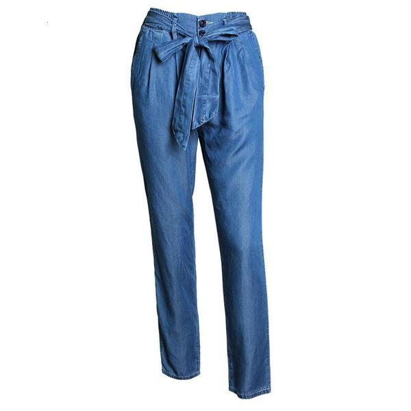 women casual pants high waist plus denim loose jeans wide leg pants bow tied sashes tencel denim wash baggy trousers, Blue
women casual pants high waist plus denim loose jeans wide leg pants bow tied sashes tencel denim wash baggy trousers, Blue