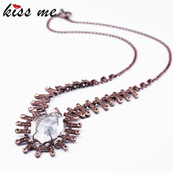 pendant necklaces styles 2021 fashion jewelry elegant clear water drop necklace bijoux for women, Silver
pendant necklaces styles 2021 fashion jewelry elegant clear water drop necklace bijoux for women, Silver