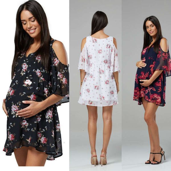 dresses summer digital casual print v-neck off shoulder short loose mid sleeve pregnant women's dress, Black;gray
dresses summer digital casual print v-neck off shoulder short loose mid sleeve pregnant women's dress, Black;gray