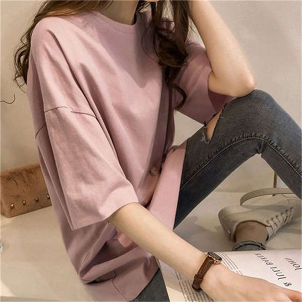 women's t-shirt candy color round neck pullover in spring and summer dtn3, White
women's t-shirt candy color round neck pullover in spring and summer dtn3, White