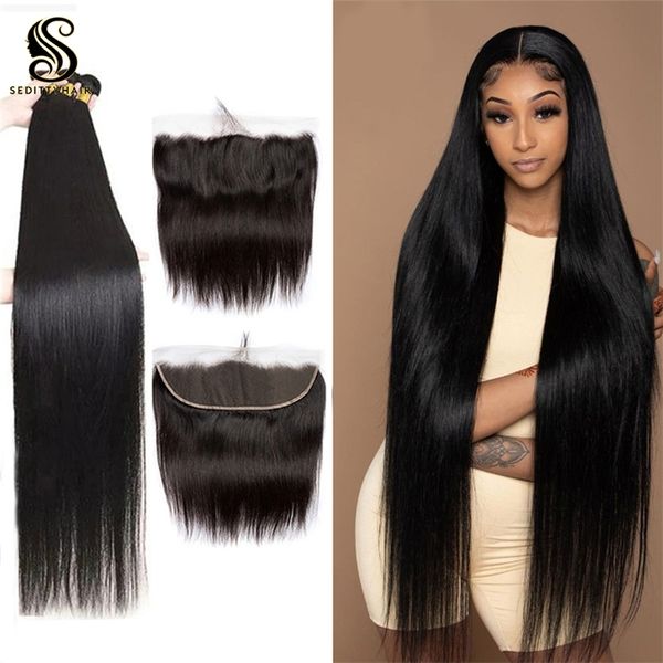 seditty hair 28 30 inch brazilian straight human weave closure 13x4 frontal with 3 4 bundl remy hair, Black
seditty hair 28 30 inch brazilian straight human weave closure 13x4 frontal with 3 4 bundl remy hair, Black
