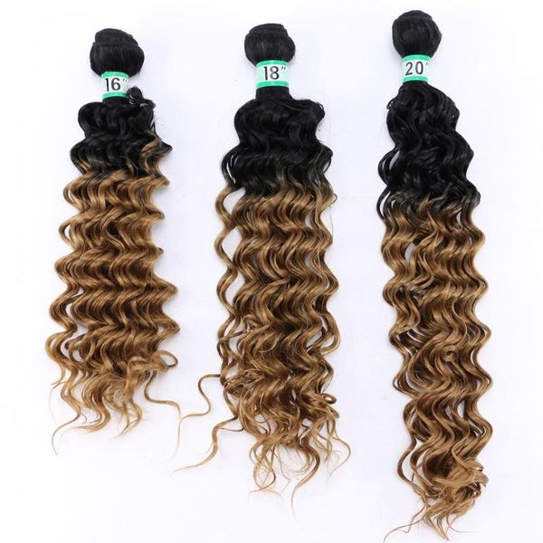 human ponytails angie synthetic deep wave curly hair bundles 16 18 20 inches mixed length two tone ombre weave for women, Black
human ponytails angie synthetic deep wave curly hair bundles 16 18 20 inches mixed length two tone ombre weave for women, Black
