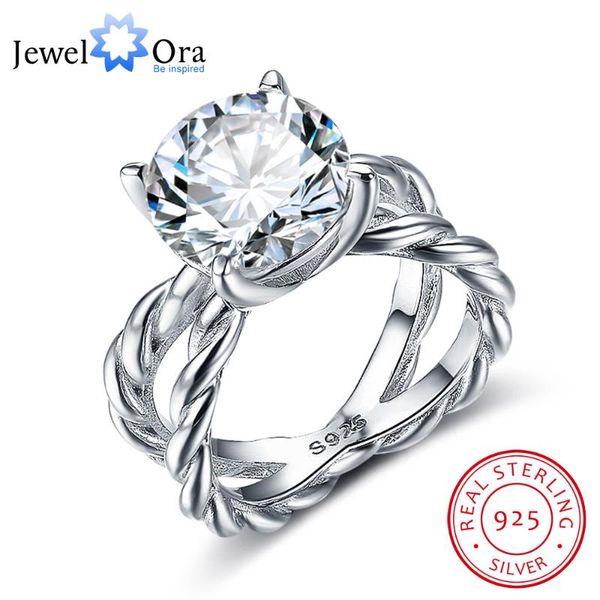 cluster rings rope shape 12mm 6.5 ct hearts arrows cz 925 sterling silver engagement for women wedding gift(jewelora ri102326), Golden;silver
cluster rings rope shape 12mm 6.5 ct hearts arrows cz 925 sterling silver engagement for women wedding gift(jewelora ri102326), Golden;silver
