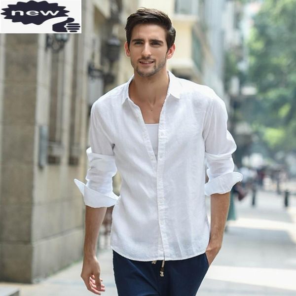 mens casual linen white shirt slim fit thin section long sleeve lapel single breasted men classic solid color simple shirts men's, White;black
mens casual linen white shirt slim fit thin section long sleeve lapel single breasted men classic solid color simple shirts men's, White;black