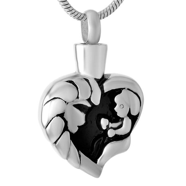 pendant necklaces cremation urn necklace for ashes keepsake memorial jewelry mother and child heart, Silver
pendant necklaces cremation urn necklace for ashes keepsake memorial jewelry mother and child heart, Silver