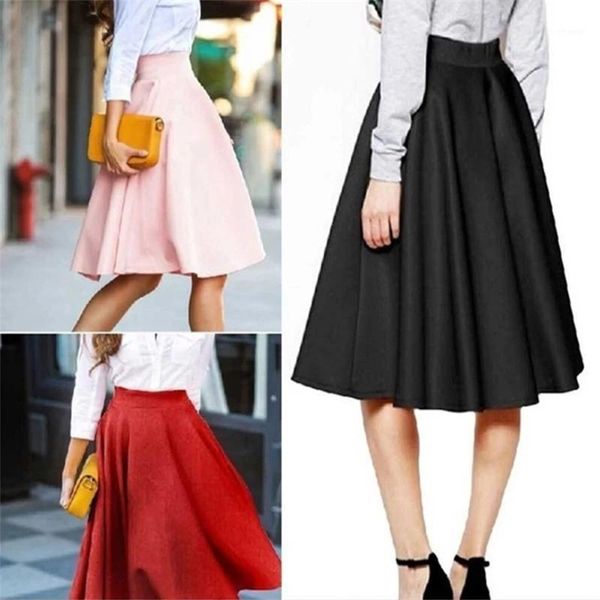 skirts summer womens solid causal high waist pleated skirt midi a line faldas mujer moda 2021 jupe femme clothing, Black
skirts summer womens solid causal high waist pleated skirt midi a line faldas mujer moda 2021 jupe femme clothing, Black