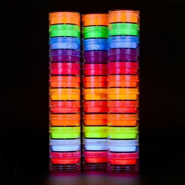 colors neon phosphor powder set nail glitter fluorescent pigment glitters ultrafine dust luminous pig n3v7, Silver;gold
colors neon phosphor powder set nail glitter fluorescent pigment glitters ultrafine dust luminous pig n3v7, Silver;gold