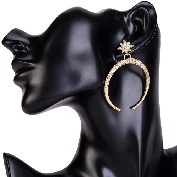 dangle & chandelier find me creative exaggerated rhinestone moon earrings for women jewelry accessories, Silver
dangle & chandelier find me creative exaggerated rhinestone moon earrings for women jewelry accessories, Silver
