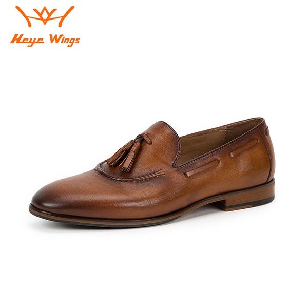 business handmade office dress loafers tassel style brown retro art of colour luxury men's shoes, Black
business handmade office dress loafers tassel style brown retro art of colour luxury men's shoes, Black