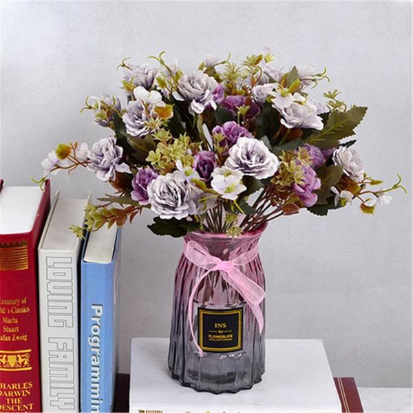 decorative flowers & wreaths artificial peony flower silk cloth bouquet home office wedding party fake floral decor
decorative flowers & wreaths artificial peony flower silk cloth bouquet home office wedding party fake floral decor