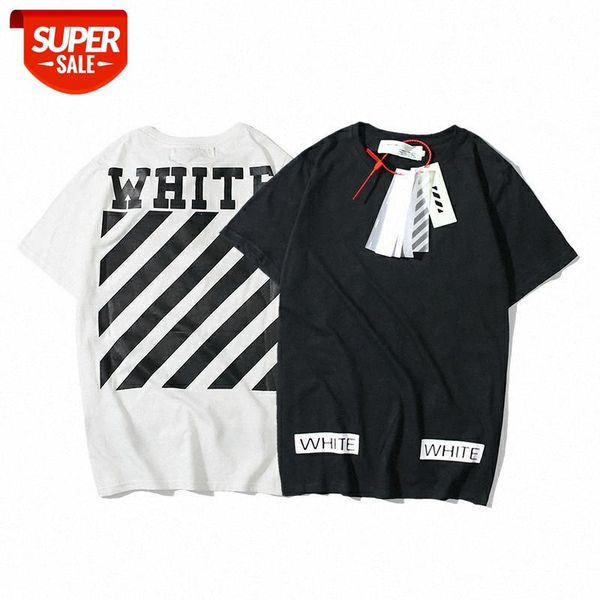 18 classic white short-sleeved t-shirt basic diagonal stripe round neck t #cf2f, White;black
18 classic white short-sleeved t-shirt basic diagonal stripe round neck t #cf2f, White;black