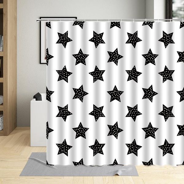 shower curtains star black and white retro chaotic abstract geometric shape bathroom with hooks waterproof polyester curtain
shower curtains star black and white retro chaotic abstract geometric shape bathroom with hooks waterproof polyester curtain