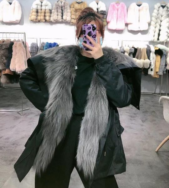 women's fur & faux oftbuy 2021 parka natural real coat winter jacket women thick warm outerwear streetwear removable, Black
women's fur & faux oftbuy 2021 parka natural real coat winter jacket women thick warm outerwear streetwear removable, Black