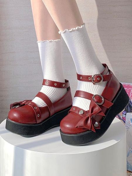 dress shoes women lolita rivet belt buckle bowknot wing gothic punk sandals platform wedge high heel creepers japanese harajuku jk, Black
dress shoes women lolita rivet belt buckle bowknot wing gothic punk sandals platform wedge high heel creepers japanese harajuku jk, Black
