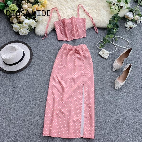 two piece dress small fresh polka dot halter split skirt two-piece very fairy suit foreign style net red women's, White
two piece dress small fresh polka dot halter split skirt two-piece very fairy suit foreign style net red women's, White
