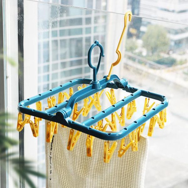 hangers & racks multifunctional folding non-slip windproof multi-head drying rack with clips suitable for balcony bedroom wardrobe storage
hangers & racks multifunctional folding non-slip windproof multi-head drying rack with clips suitable for balcony bedroom wardrobe storage