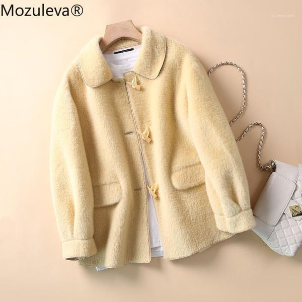 women's wool & blends mozuleva imitation mink woolen coat women autumn winter japanese style loose long hand-stitched outwear, Black
women's wool & blends mozuleva imitation mink woolen coat women autumn winter japanese style loose long hand-stitched outwear, Black
