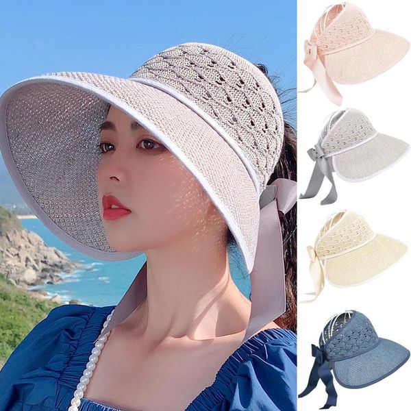 wide brim hats summer female sun hat big bowknot visor caps foldable empty straw casual outdoor beach cap panama floppy sunhat, Blue;gray
wide brim hats summer female sun hat big bowknot visor caps foldable empty straw casual outdoor beach cap panama floppy sunhat, Blue;gray