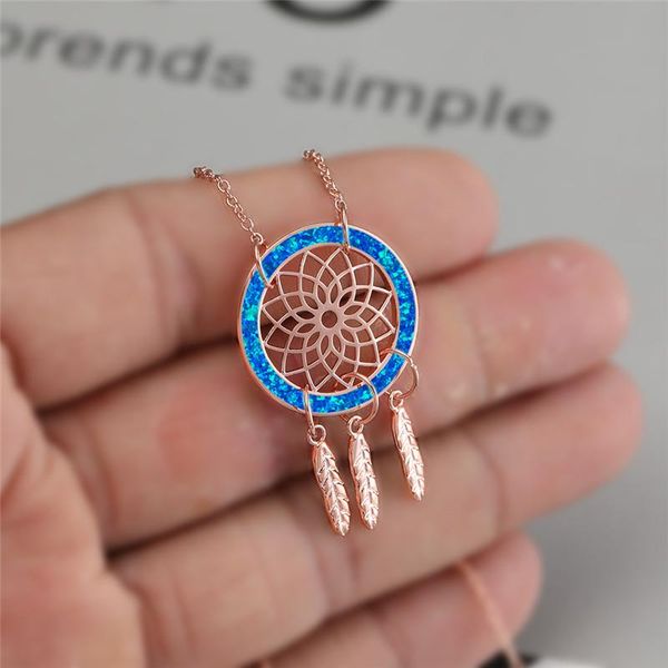 pendant necklaces rose gold silver color wedding necklace fashion opal chain cute female hollow dreamcatcher for women
pendant necklaces rose gold silver color wedding necklace fashion opal chain cute female hollow dreamcatcher for women