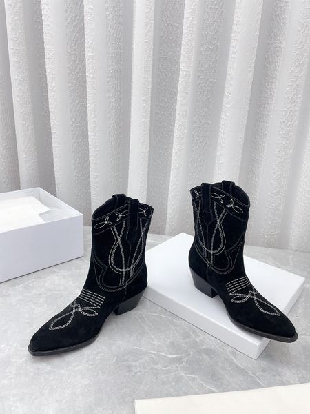 2021 vintage western cowboy knight boots leather high silk smooth cow suede size 35-40, Black
2021 vintage western cowboy knight boots leather high silk smooth cow suede size 35-40, Black
