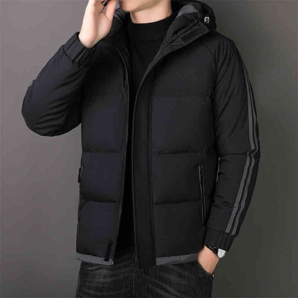 2021 new down thickened korean casual hooded fashion men's winter cotton padded cloth, Black
2021 new down thickened korean casual hooded fashion men's winter cotton padded cloth, Black