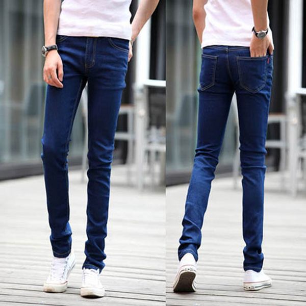 summer jeans slim pencil elastic leggings men's pants fashion korean version thin, Blue
summer jeans slim pencil elastic leggings men's pants fashion korean version thin, Blue