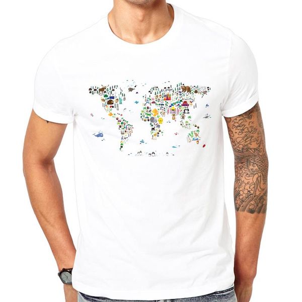 summer animal map of the world for children and kids t-shirt fashion men shirt novelty print casual comfortable men's t-shirts, White;black
summer animal map of the world for children and kids t-shirt fashion men shirt novelty print casual comfortable men's t-shirts, White;black