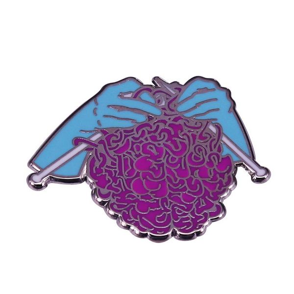 pins, brooches hand knitting brain knit yarn obsession enamel metal badges lapel pin jackets jeans fashion jewelry accessories, Gray
pins, brooches hand knitting brain knit yarn obsession enamel metal badges lapel pin jackets jeans fashion jewelry accessories, Gray