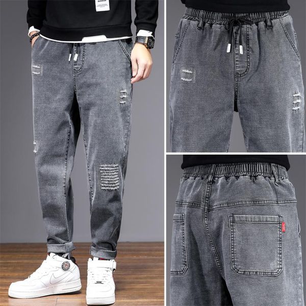 men's jeans 10xl plus size baggy denim male casual harem pants fashion trousers loose versatile streetwear, Blue
men's jeans 10xl plus size baggy denim male casual harem pants fashion trousers loose versatile streetwear, Blue