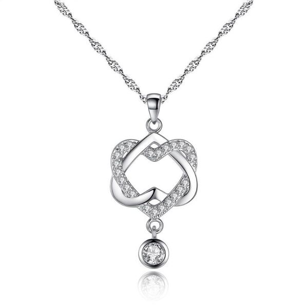 pendant necklaces fashion women double heart necklace chain jewelry choker for fine wedding party birthday gift, Silver
pendant necklaces fashion women double heart necklace chain jewelry choker for fine wedding party birthday gift, Silver